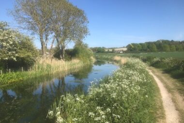 A beautiful restored section of canal