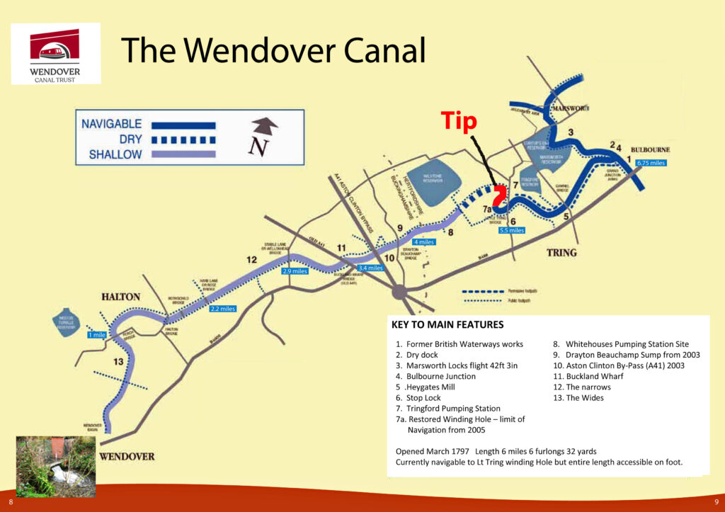 Map of the Wendover Canal